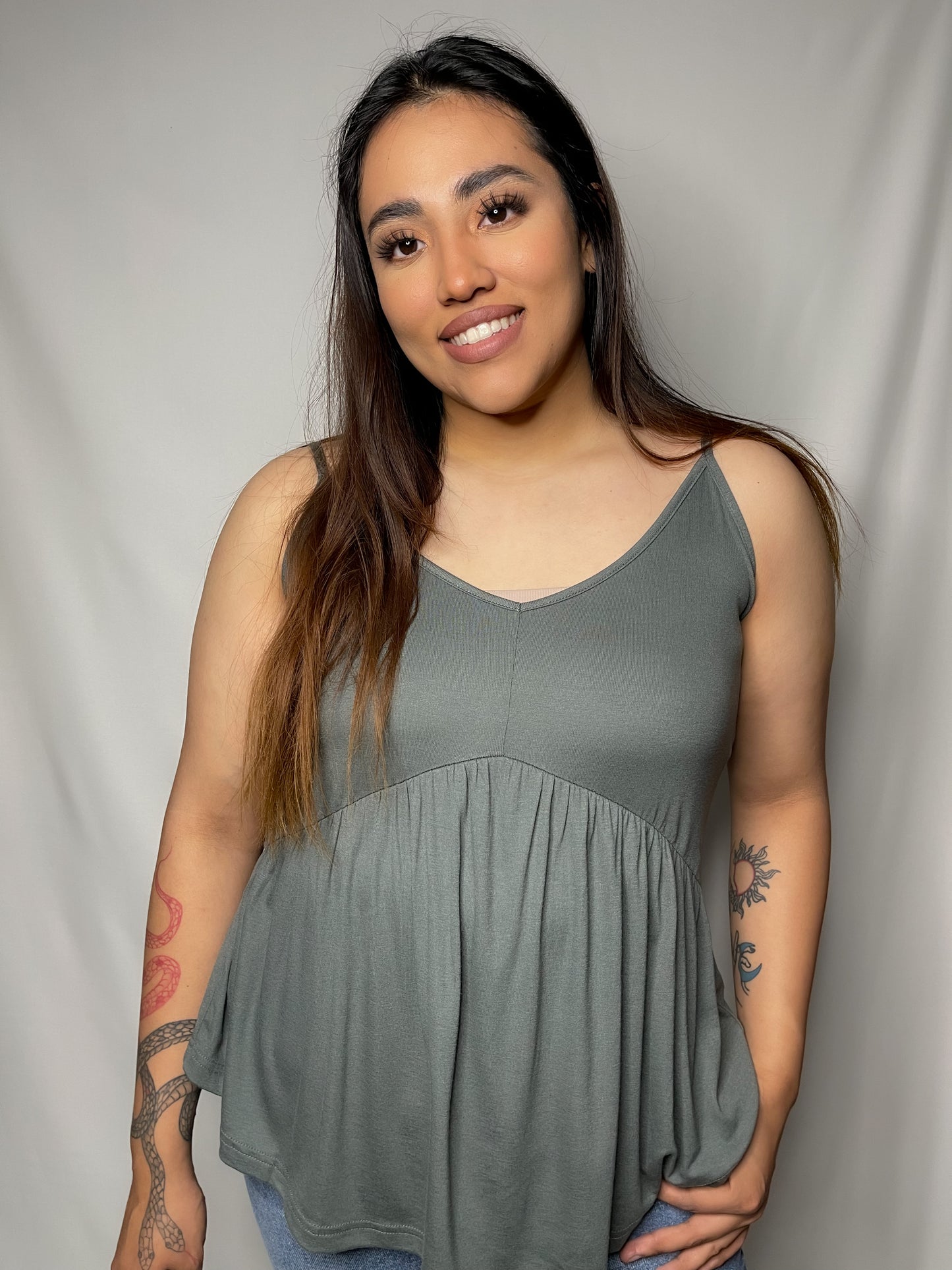 Model is wearing size medium
