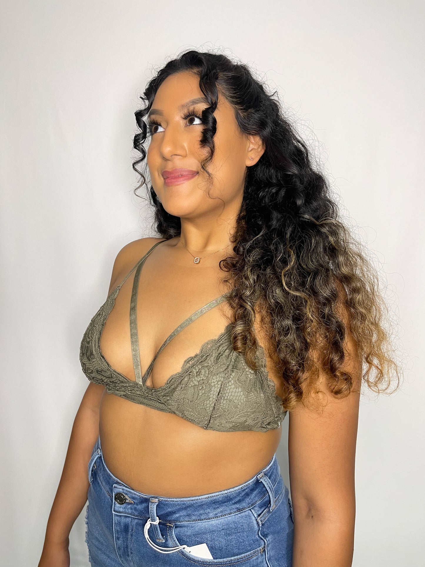 Model is wearing size large
